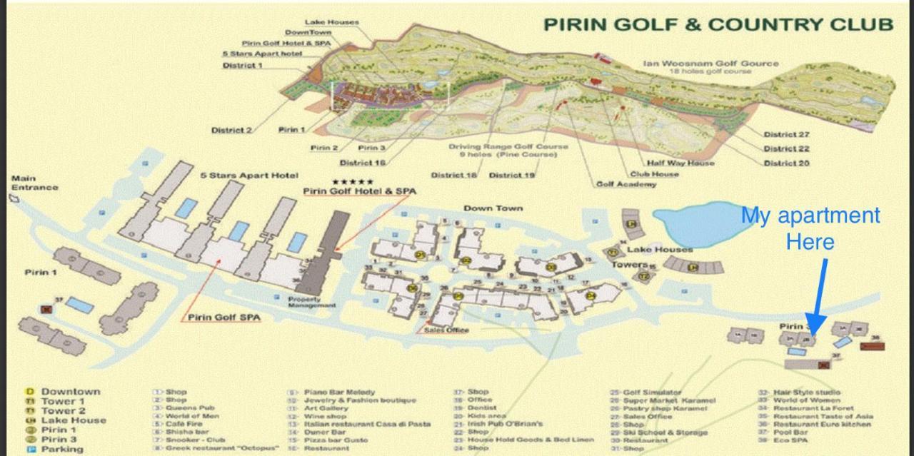 Entire Private Apartment In Pirin Golf & Country Club Bansko Luaran gambar
